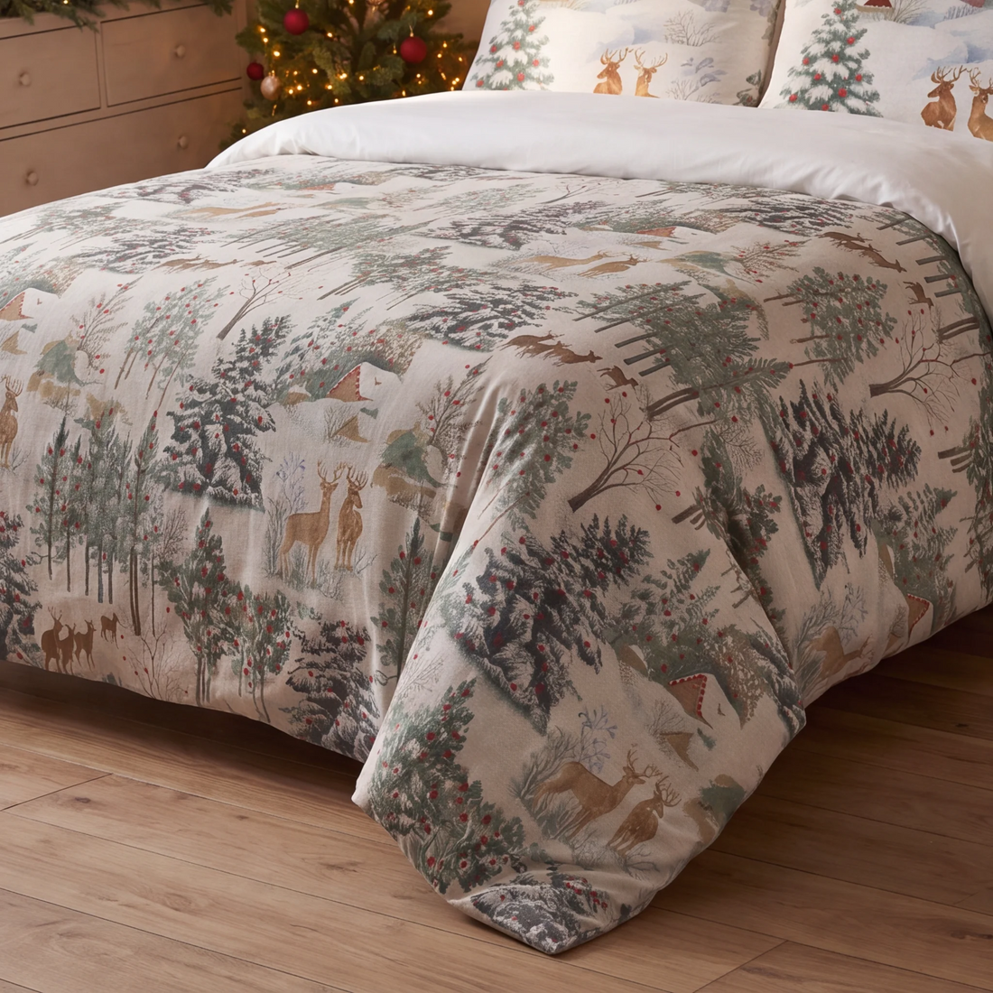 Housse de couette à clics 100% coton Laponia 57