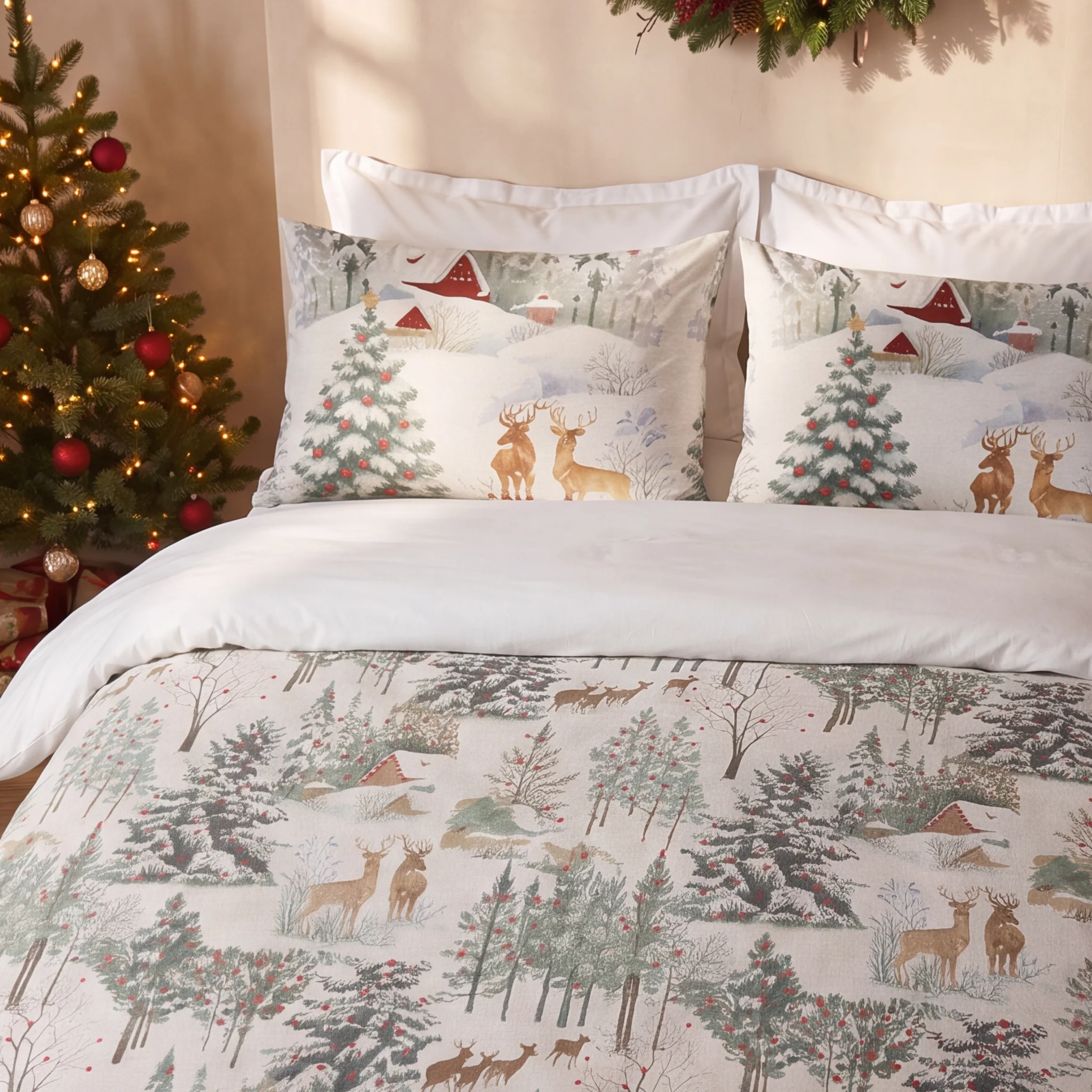 Housse de couette à clics 100% coton Laponia 57