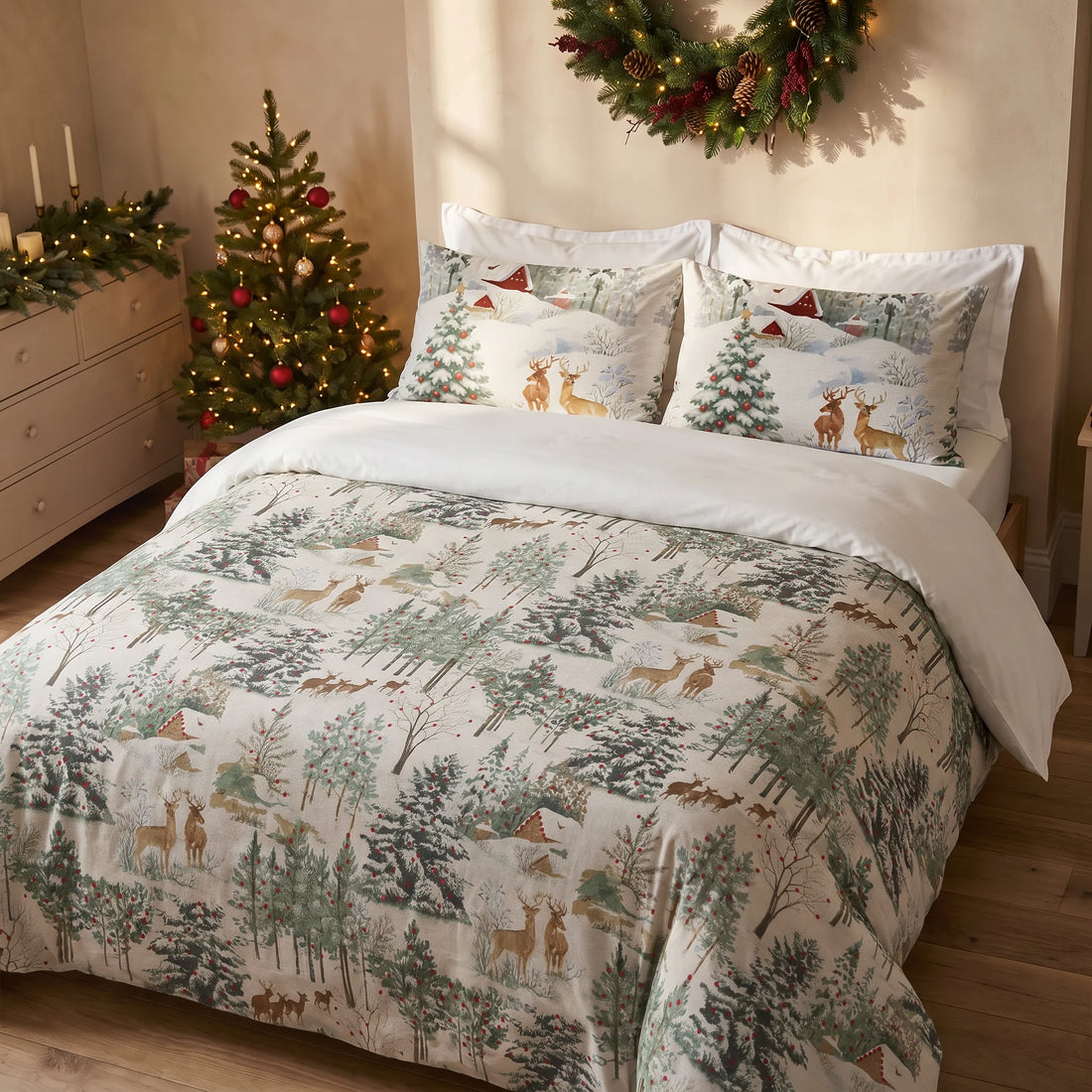 Housse de couette à clics 100% coton Laponia 57