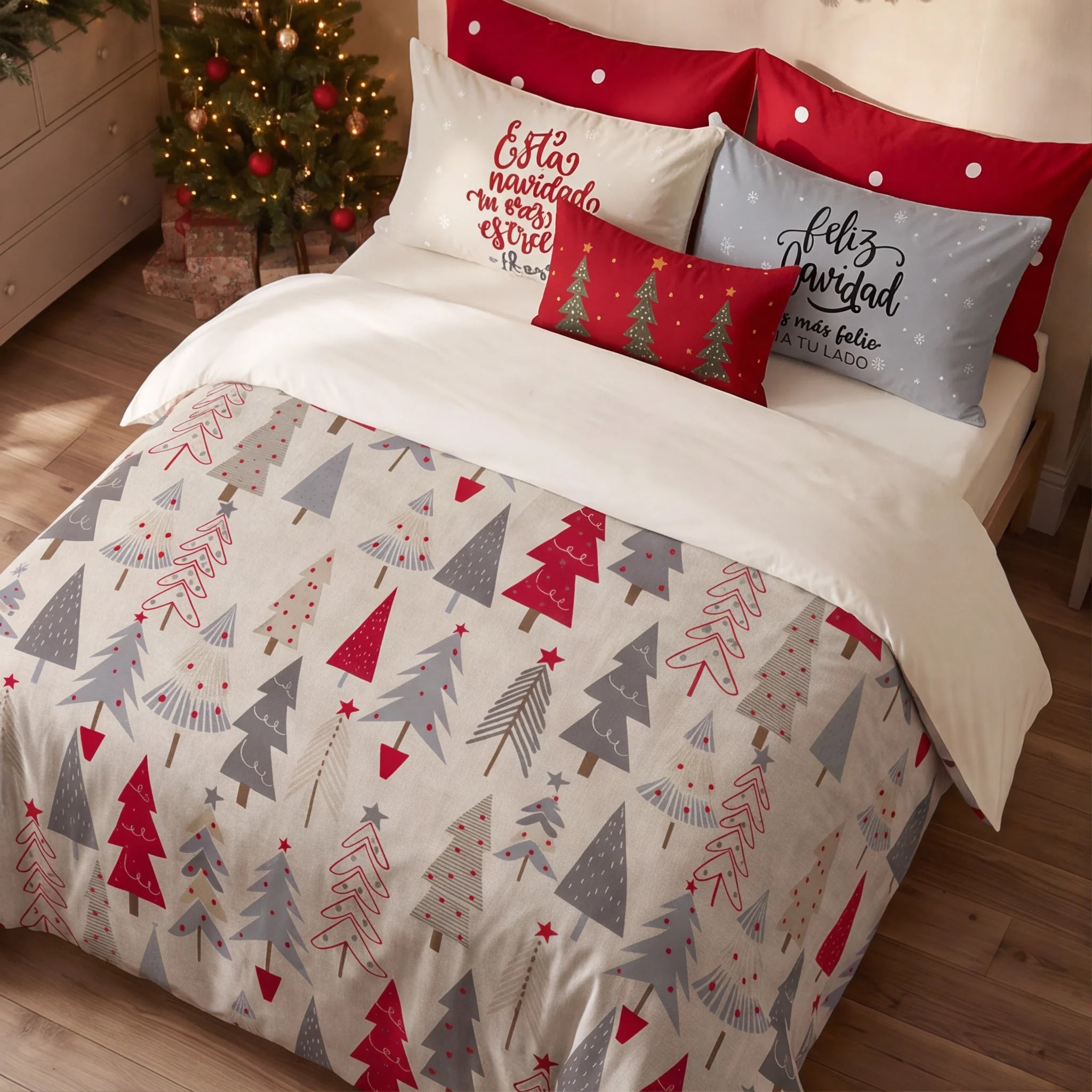 Housse de couette à clics 100% coton Laponia 6