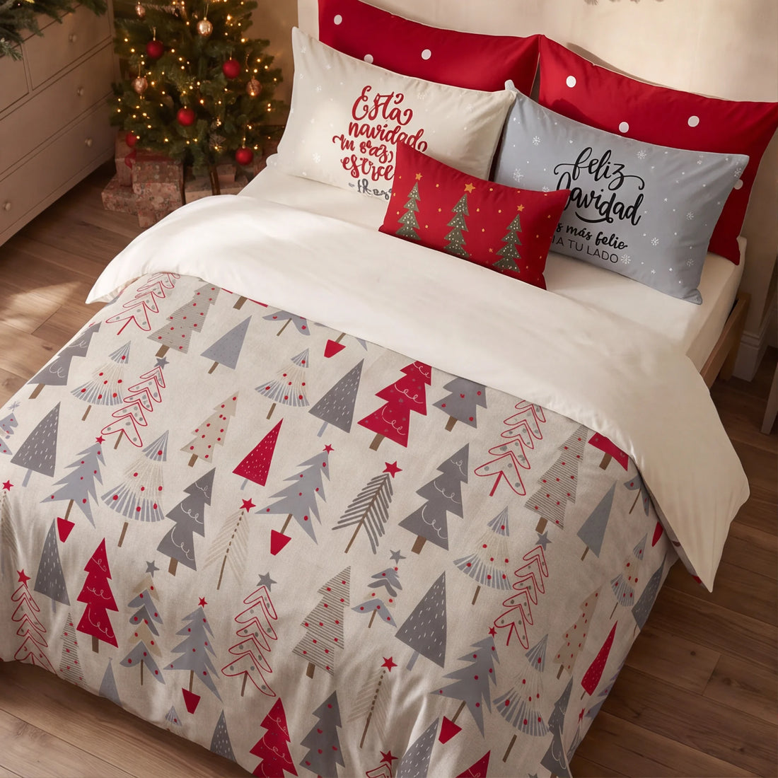 Housse de couette à clics 100% coton Laponia 6