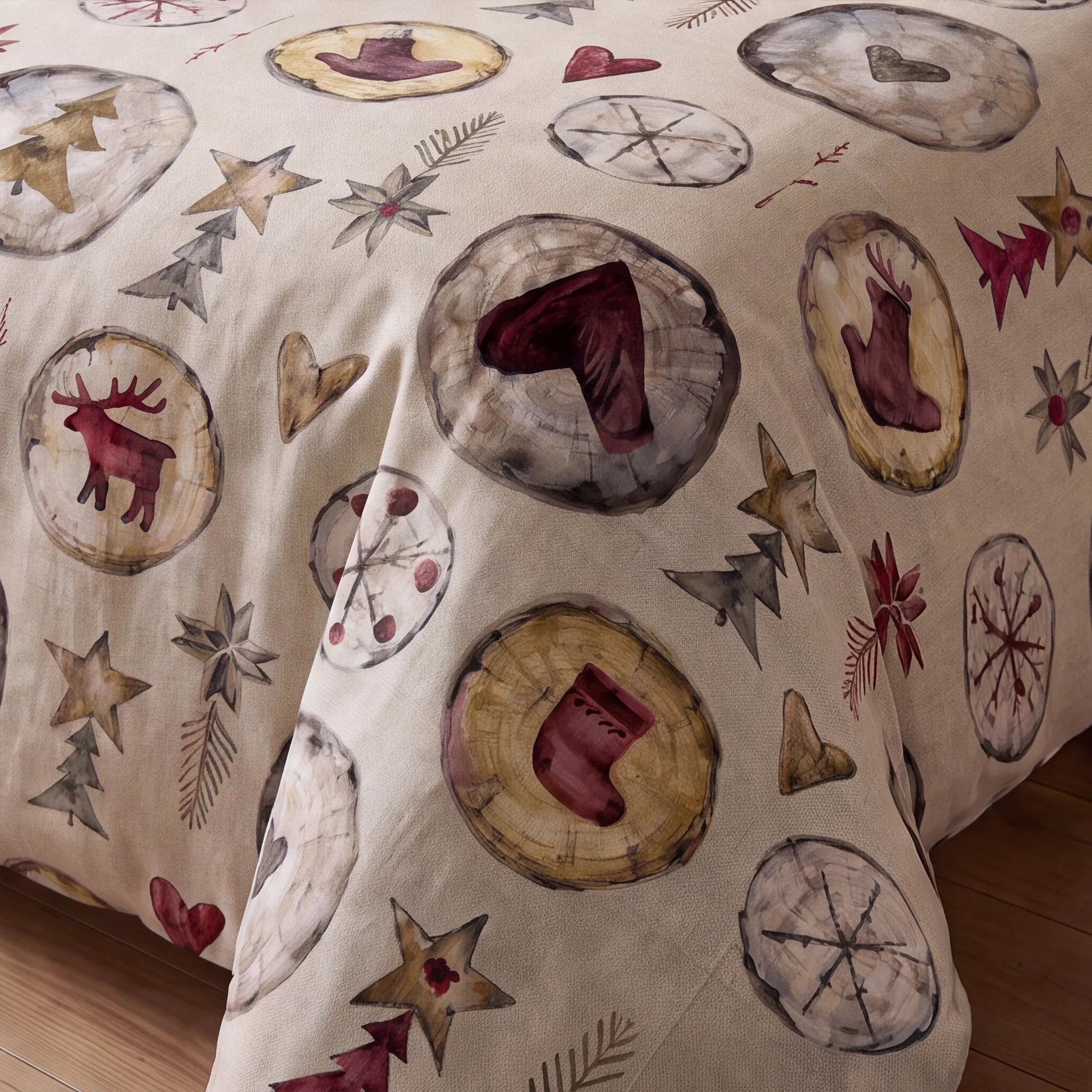 Housse de couette à clics 100% coton Laponia 61