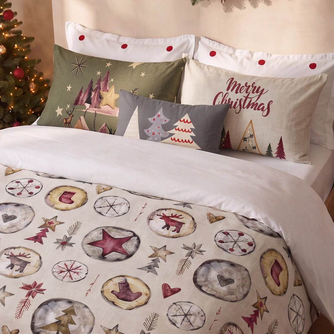 Housse de couette à clics 100% coton Laponia 61