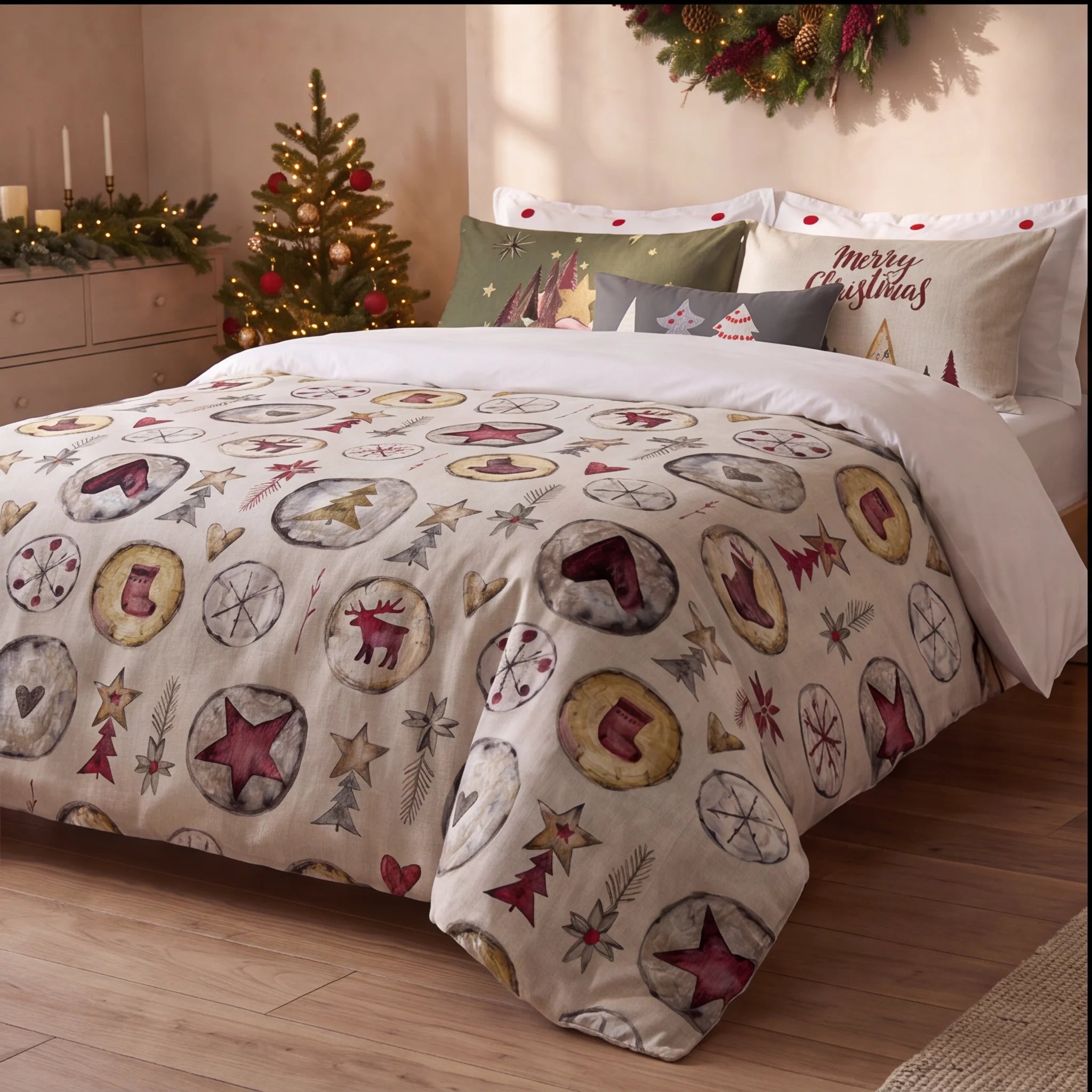 Housse de couette à clics 100% coton Laponia 61