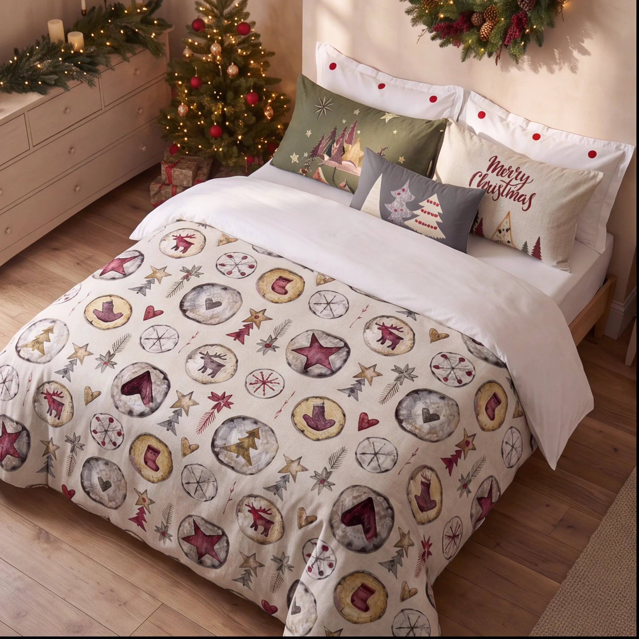 Housse de couette à clics 100% coton Laponia 61
