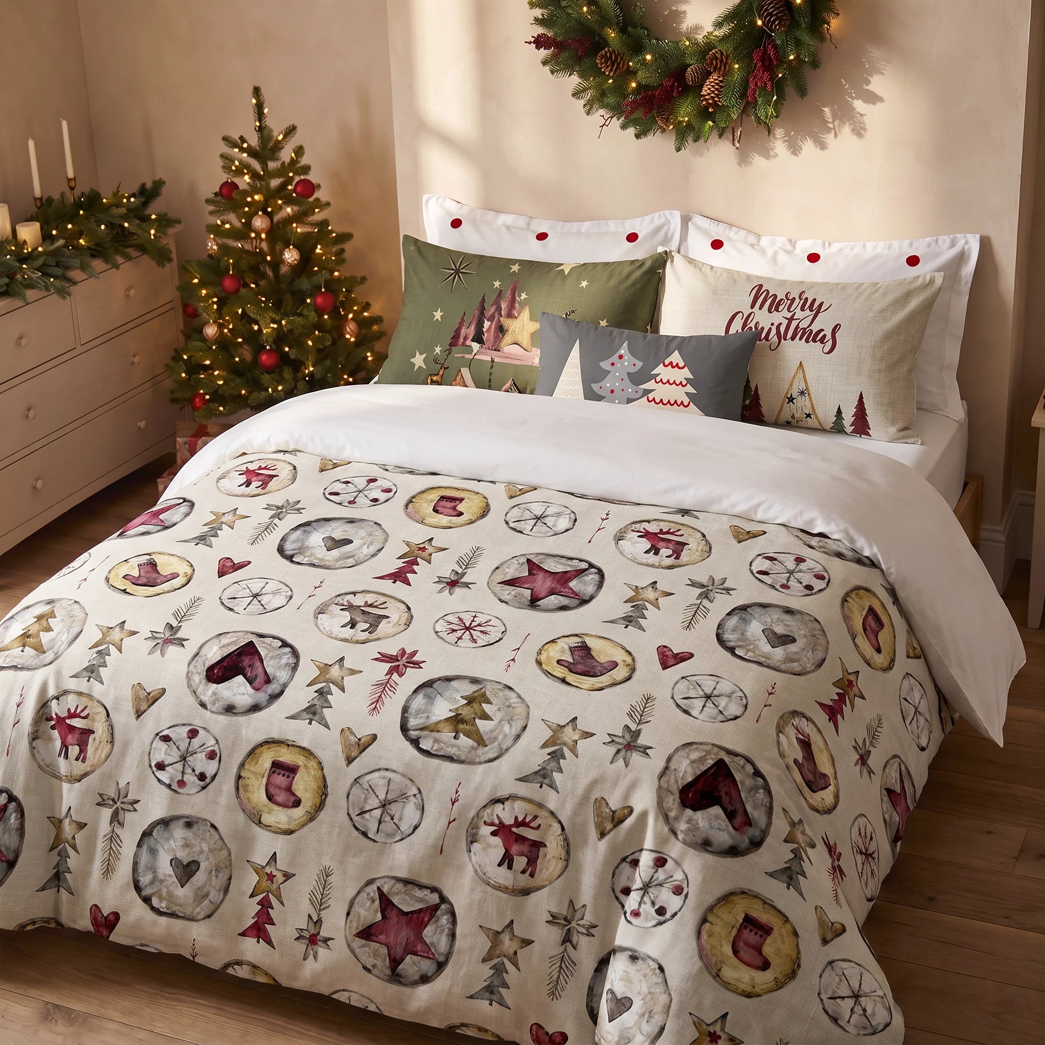 Housse de couette à clics 100% coton Laponia 61