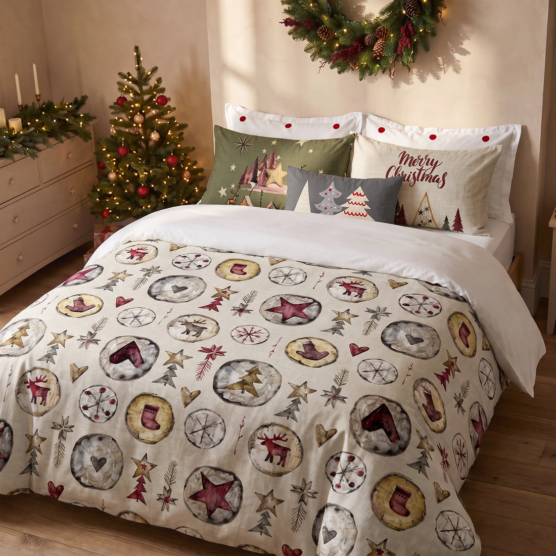 Housse de couette à clics 100% coton Laponia 61