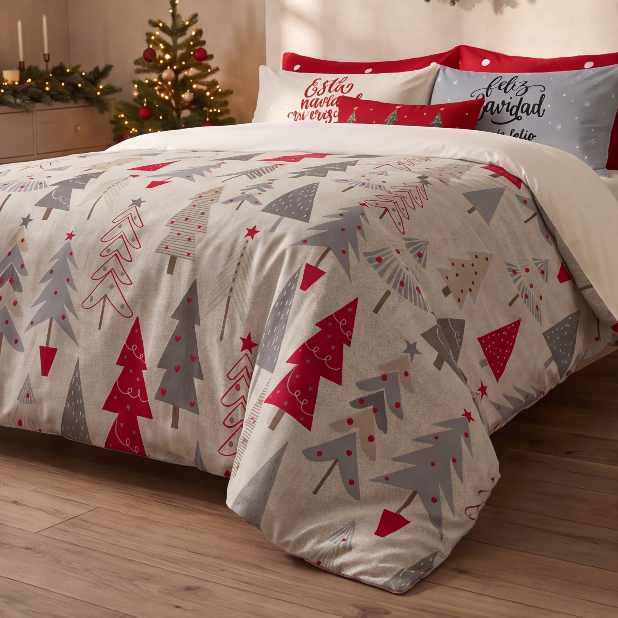 Housse de couette à clics 100% coton Laponia 6