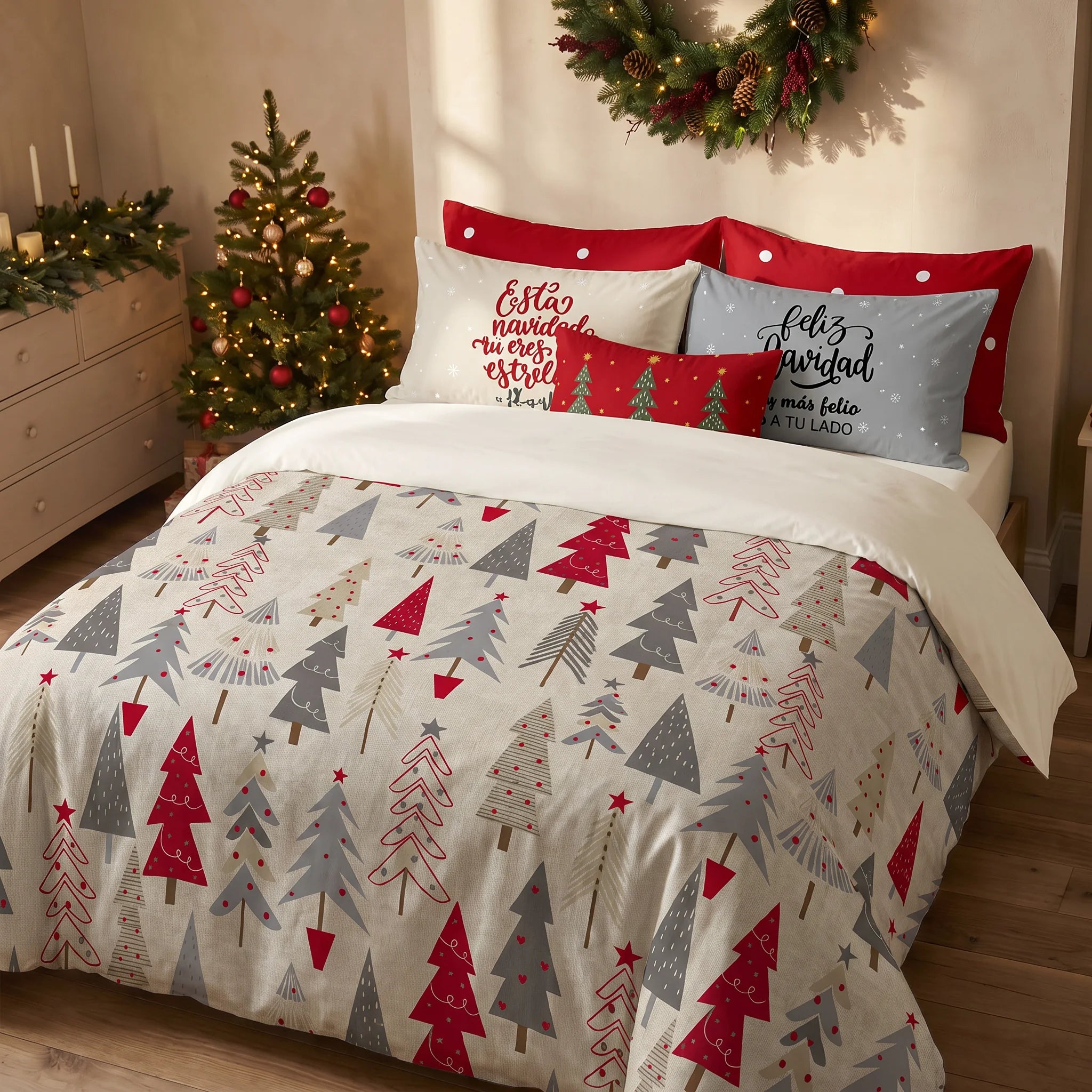 Housse de couette à clics 100% coton Laponia 6