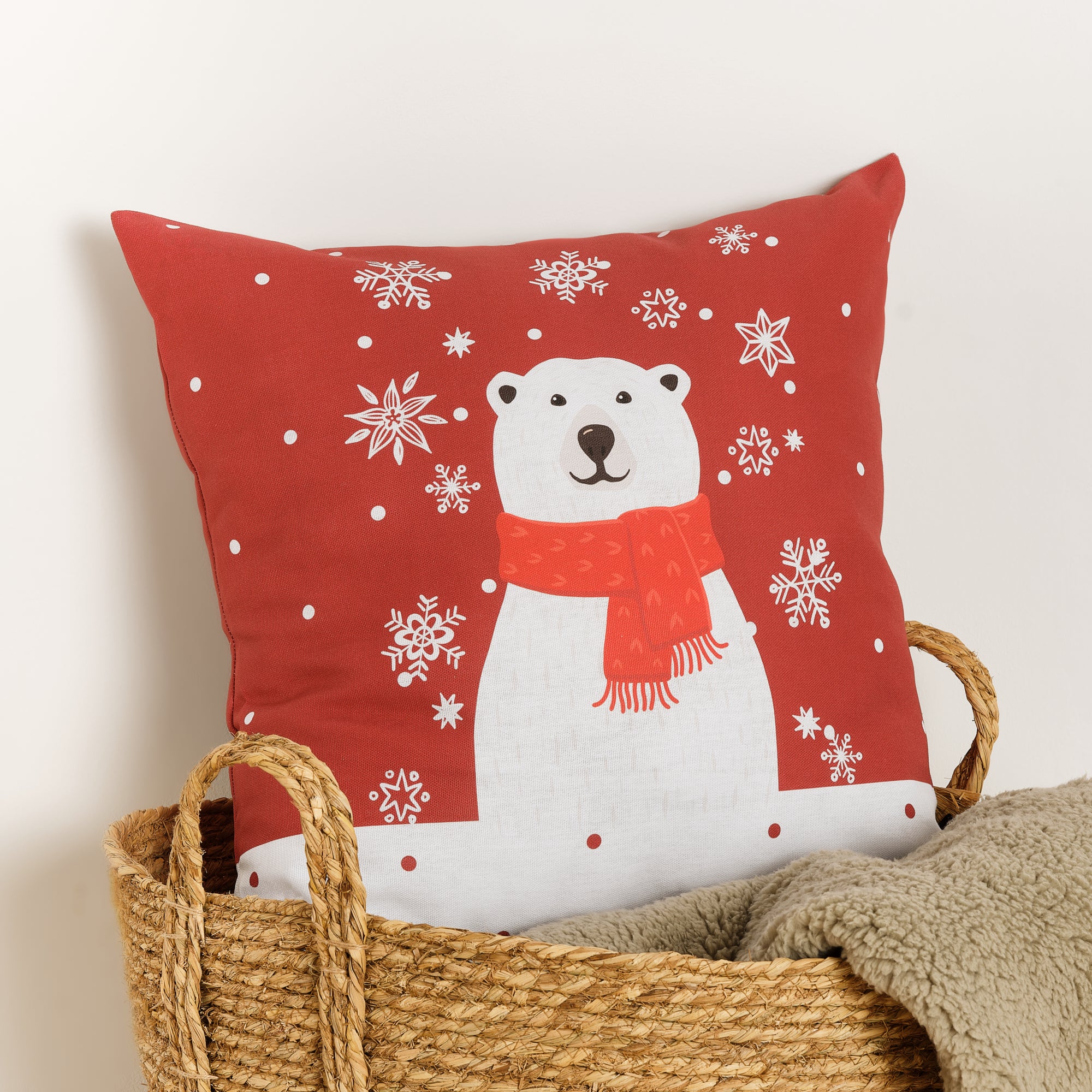 Housse de coussin 100% coton Laponia 65 50x50 cm