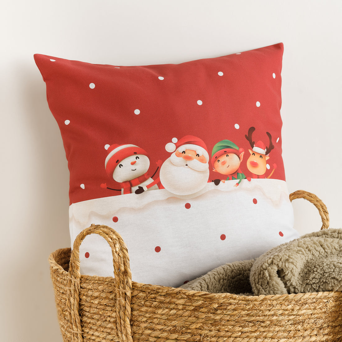 Housse de coussin 100% coton Laponia 66 50x50 cm