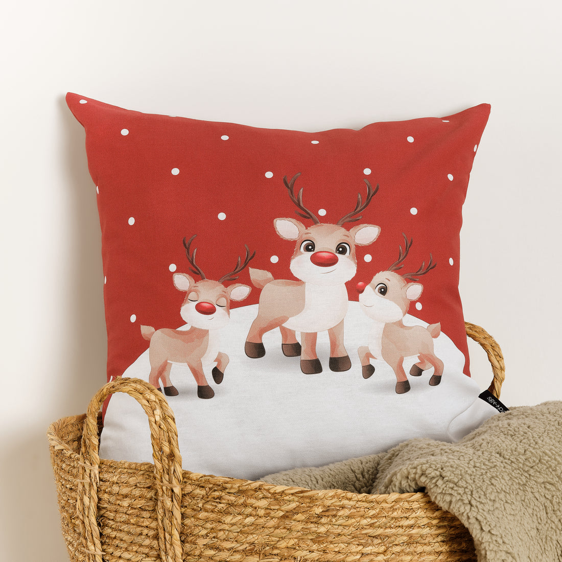 Housse de coussin 100% coton Laponia 68 50x50 cm