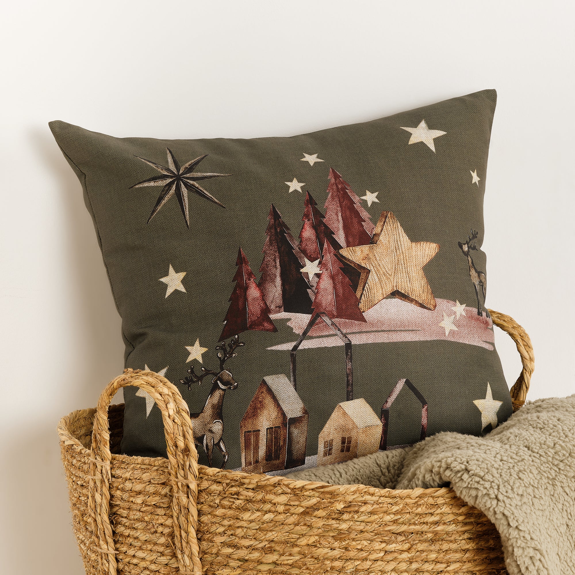 Housse de coussin 100% coton Laponia 69 50x50 cm
