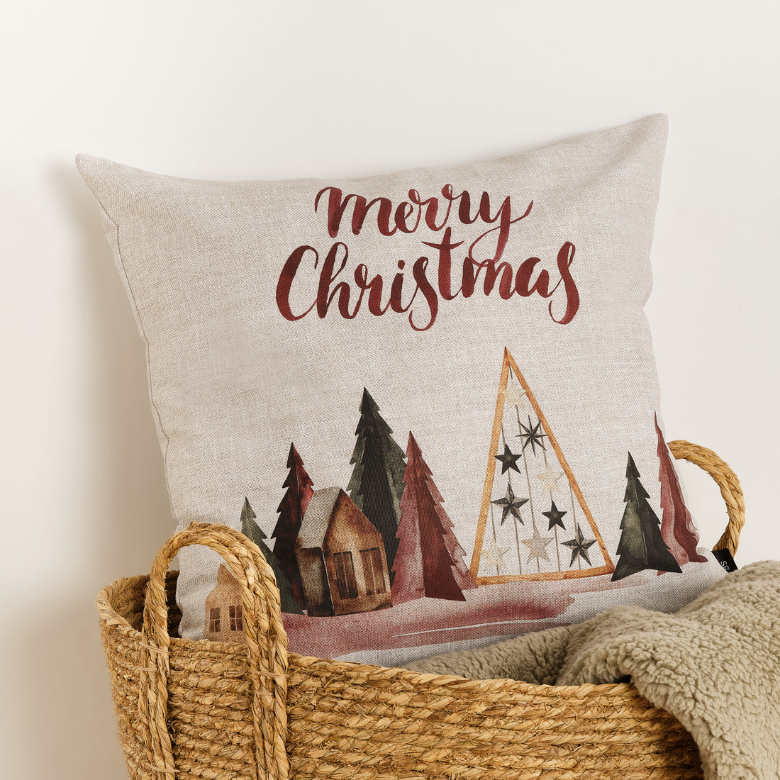 Housse de coussin 100% coton Laponia 70 50x50 cm