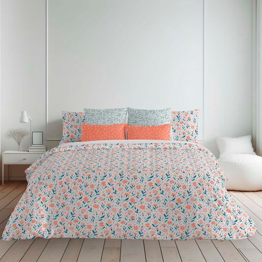 Housse de couette avec boutons 100% coton Loures