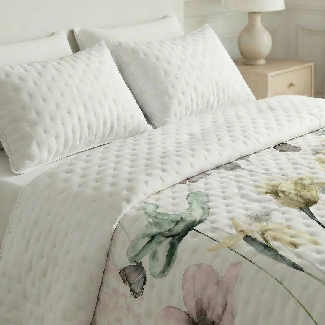 Colcha boutí estampada Lund tacto suave