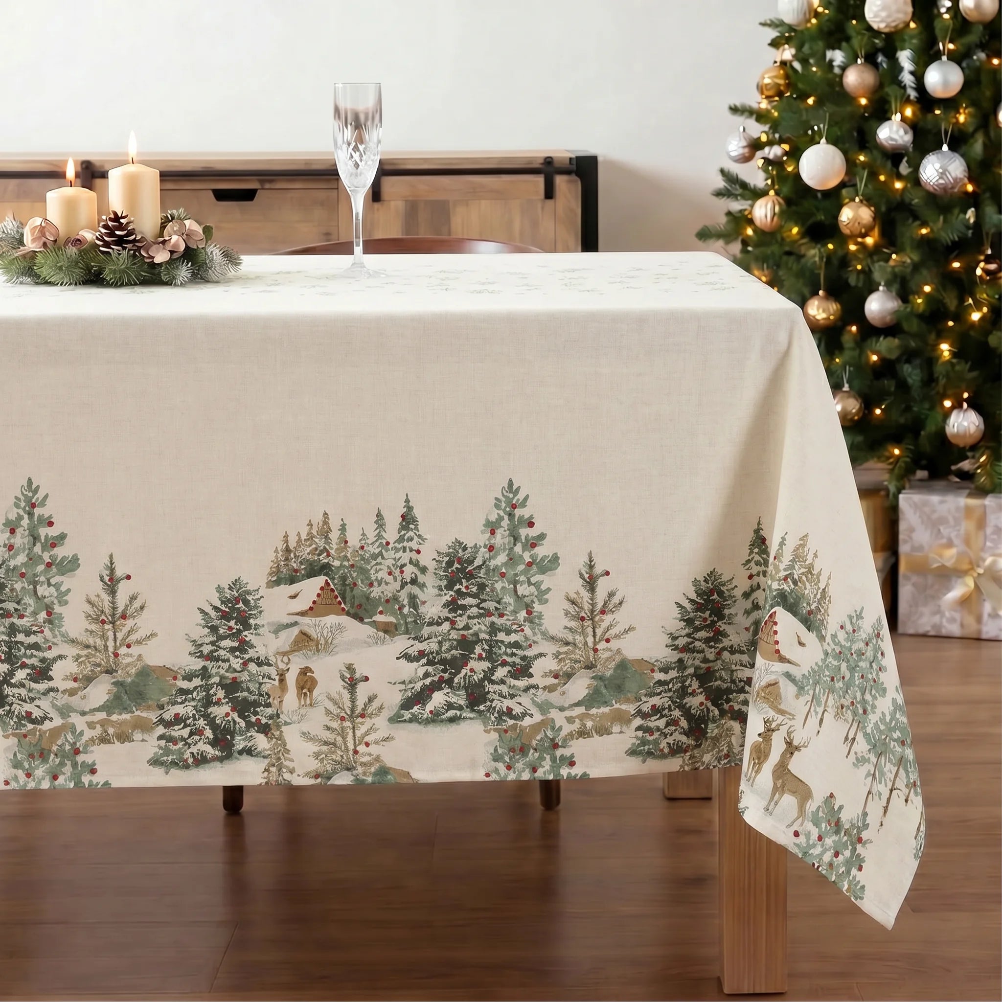 Mantel antimanchas New christmas ciervo 1225
