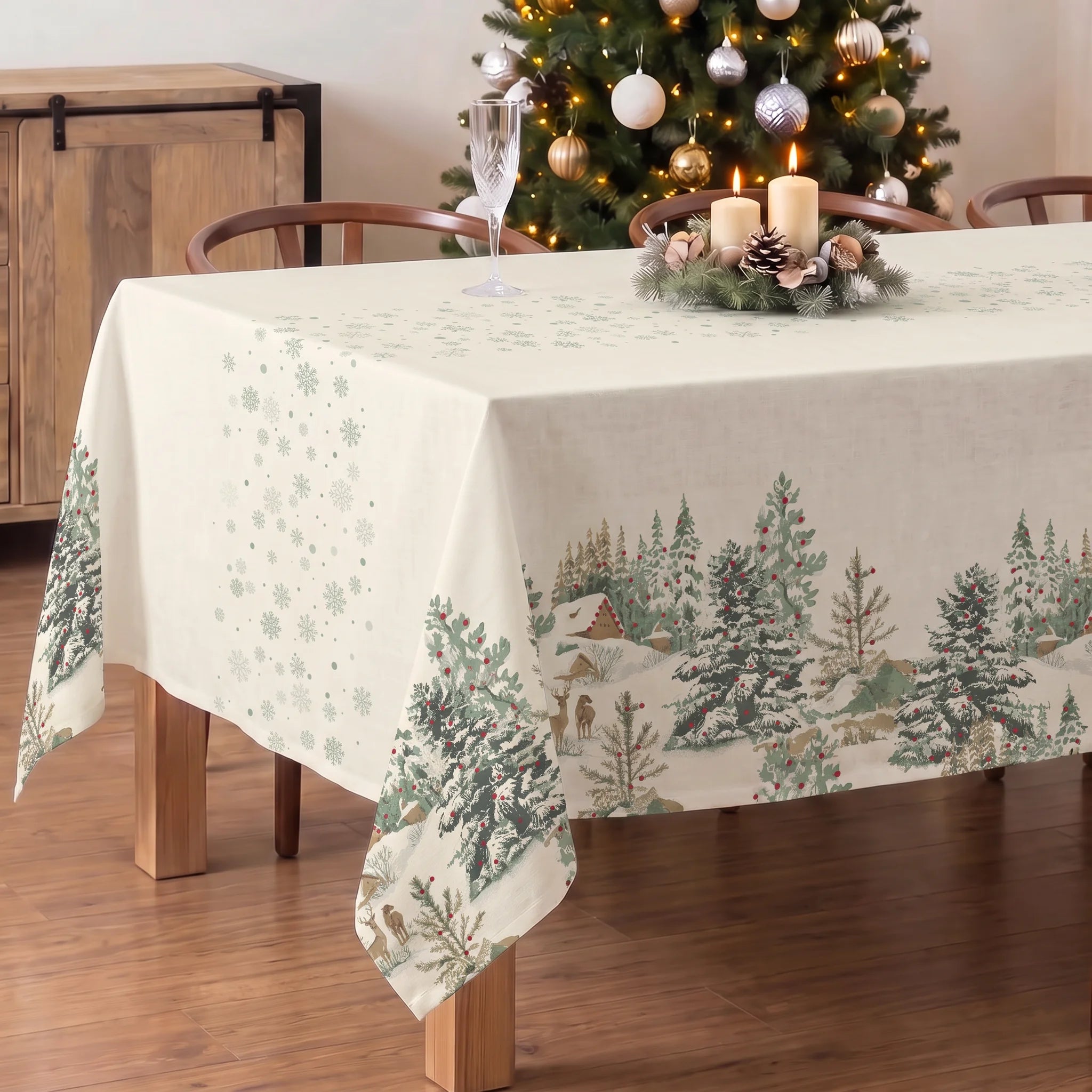 Mantel antimanchas New christmas ciervo 1225