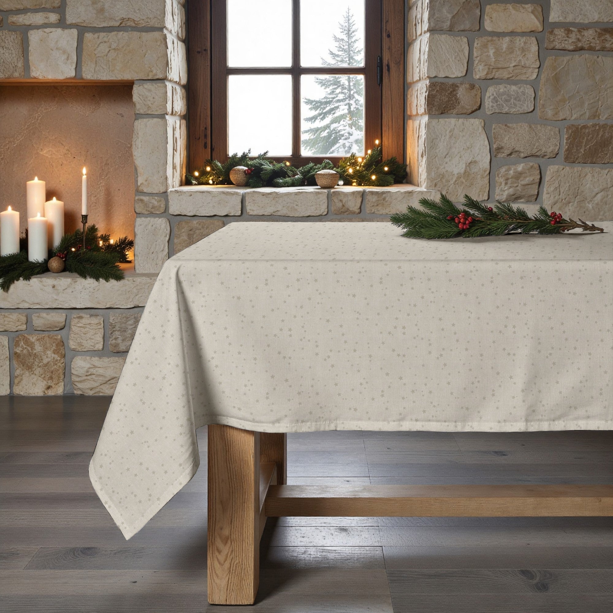 Nappe antitache Joyeux Noël 23-100