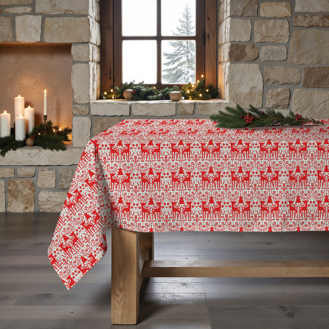 Nappe antitache Joyeux Noël 21