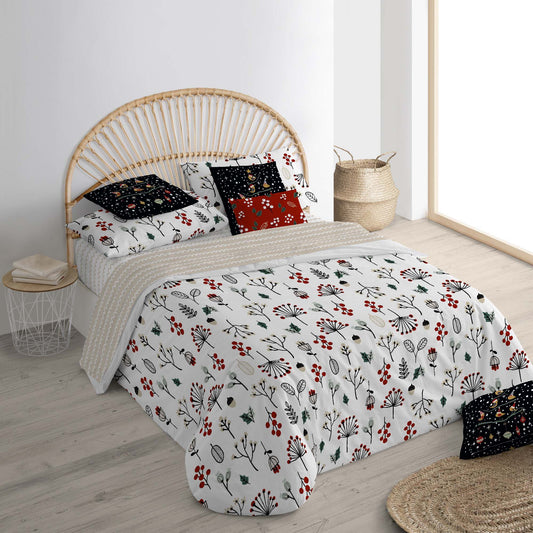 Housse de couette à clics 100% coton Joyeux Noël 44