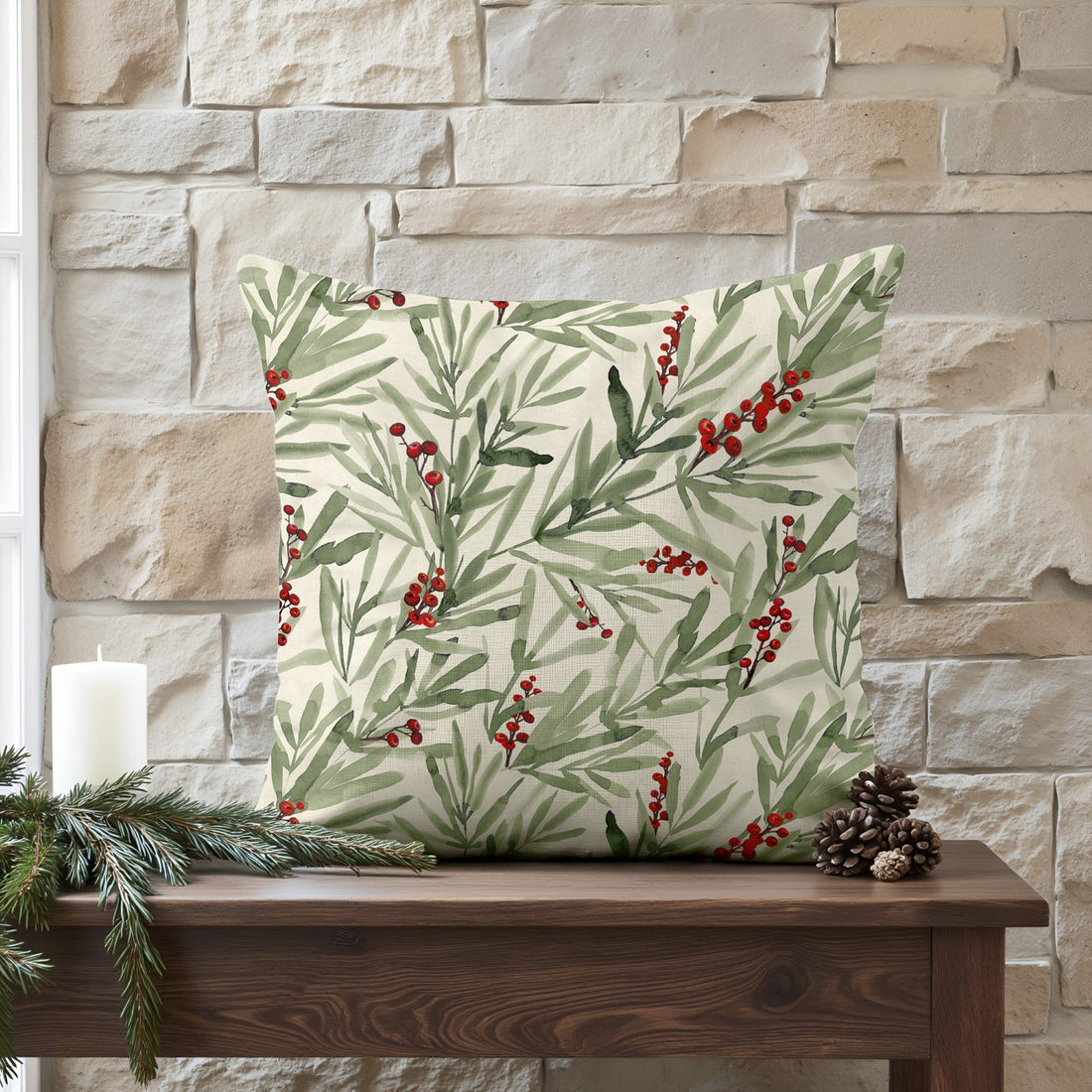 Funda de cojín 100% algodón Merry Christmas 46-102 50x50 cm