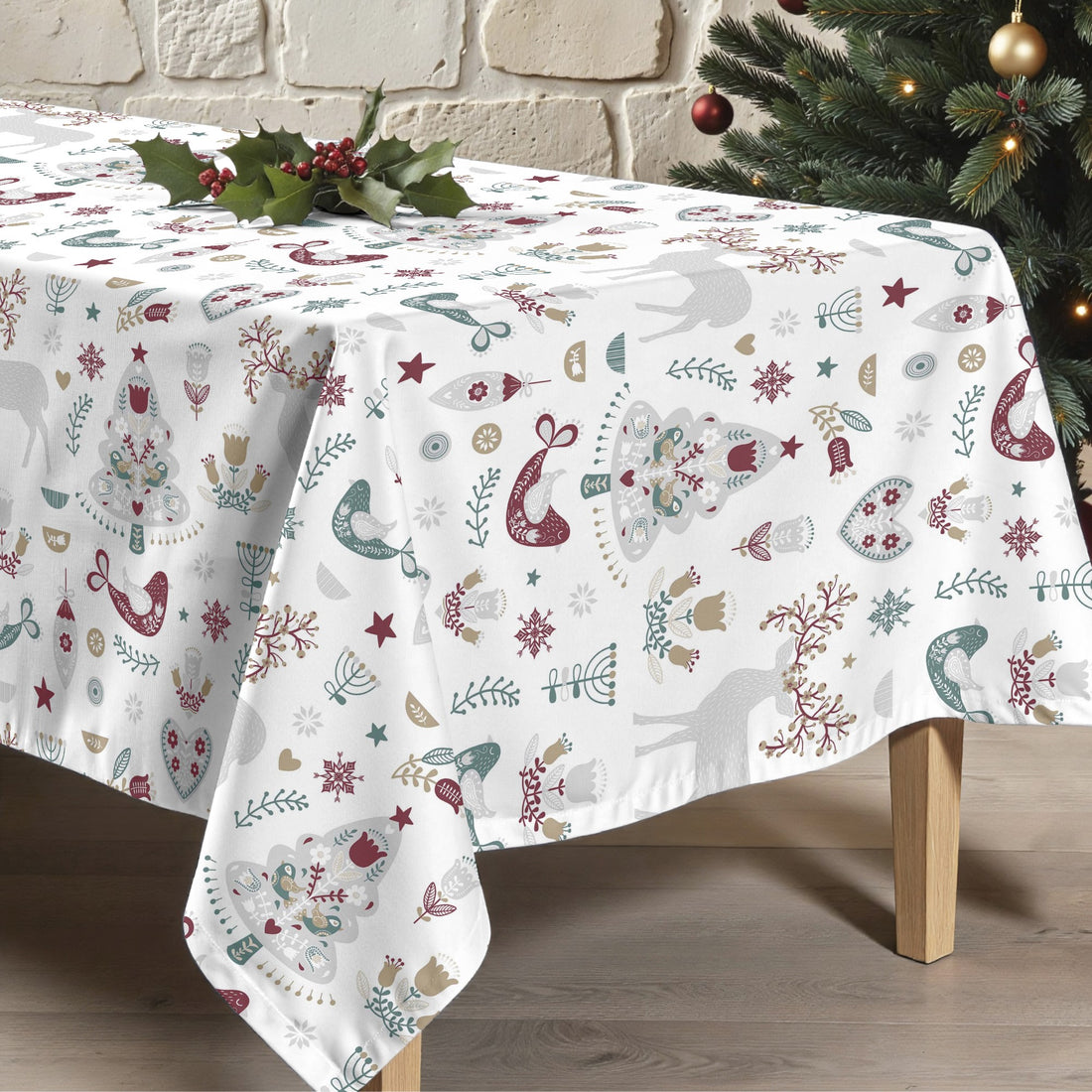 Mantel antimanchas Merry Christmas 55