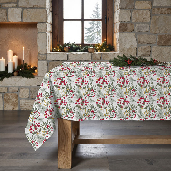 Merry Christmas stain-resistant tablecloth 58