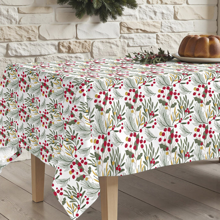 Merry Christmas stain-resistant tablecloth 58