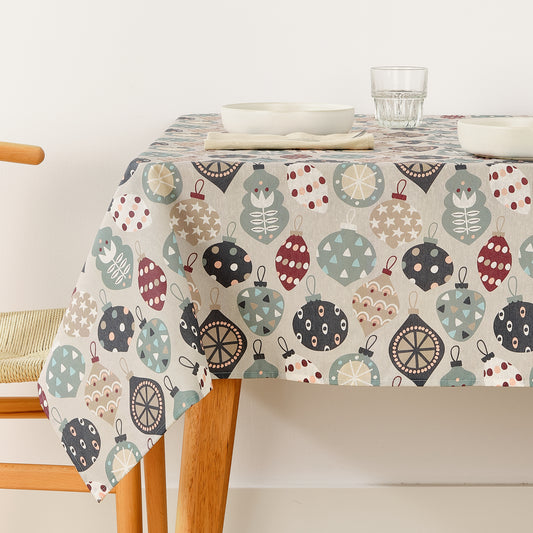 Merry Christmas 60 stain-resistant tablecloth