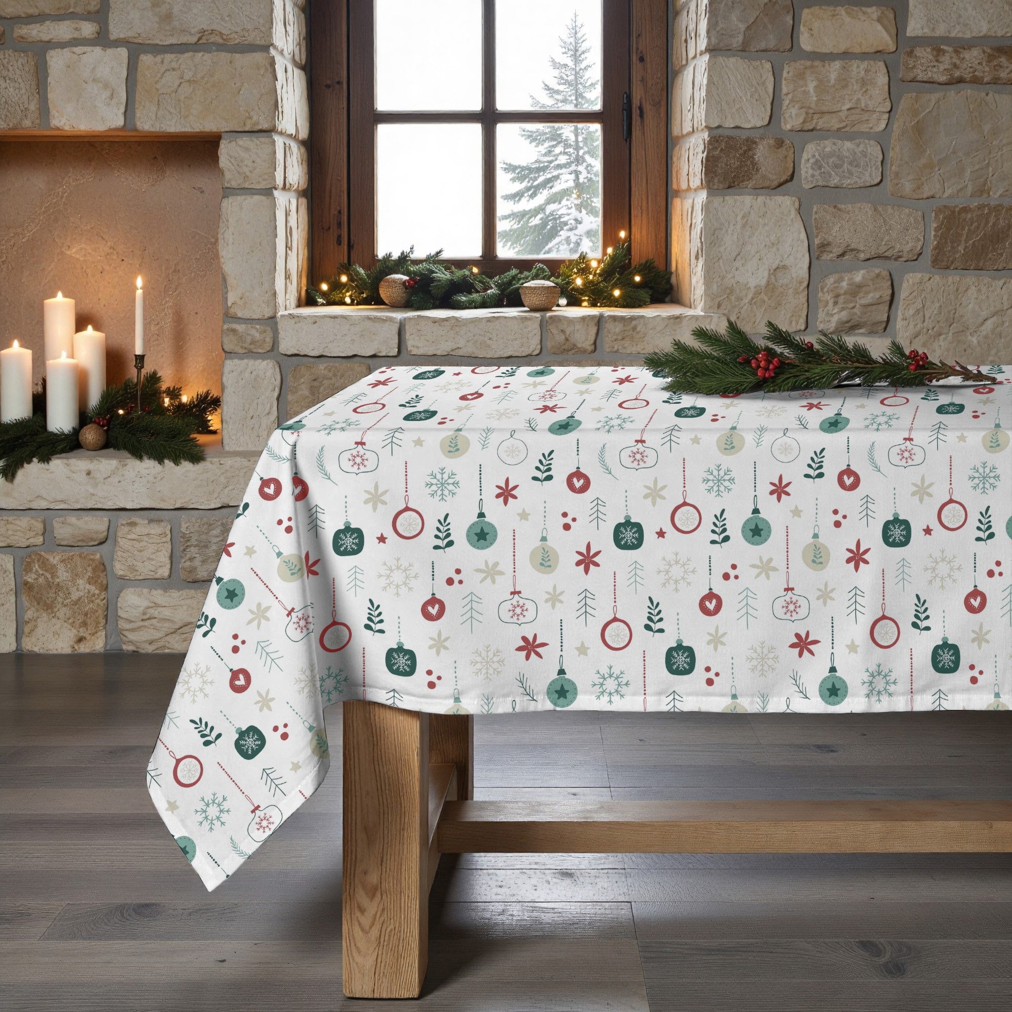 Mantel antimanchas Merry Christmas 73