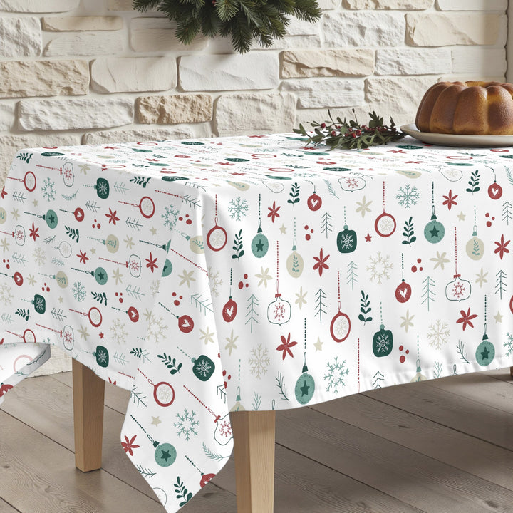 Merry Christmas stain-resistant tablecloth 73