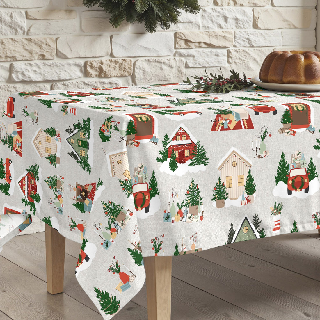 Mantel antimanchas Merry Christmas 78