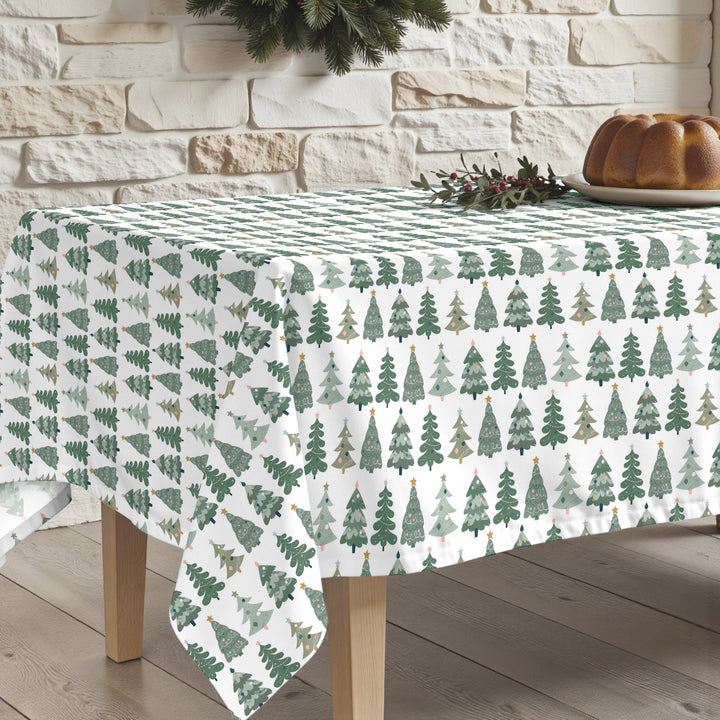 Merry Christmas stain-resistant tablecloth 81