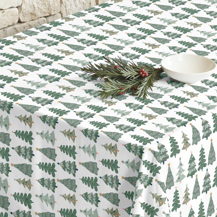 Merry Christmas stain-resistant tablecloth 81