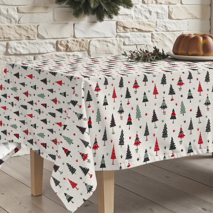 Merry Christmas stain-resistant tablecloth 82