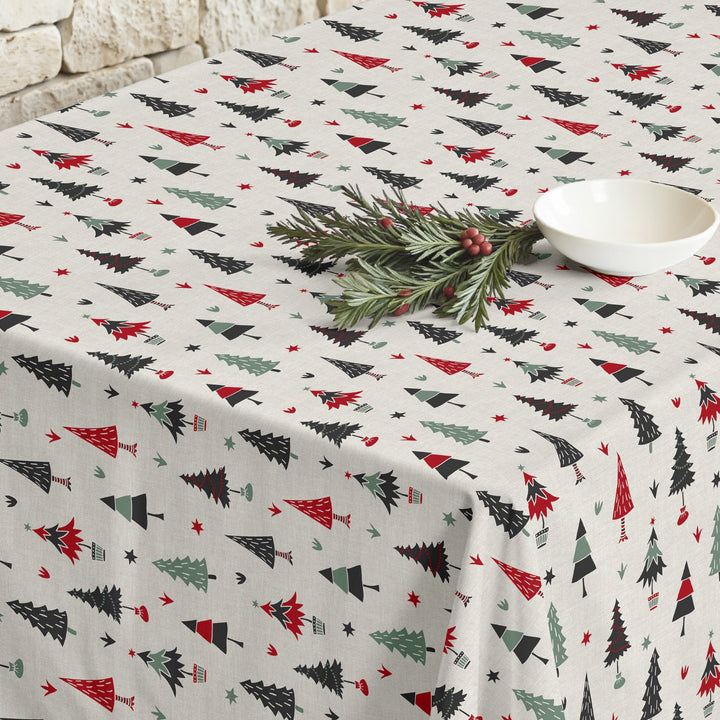 Merry Christmas stain-resistant tablecloth 82