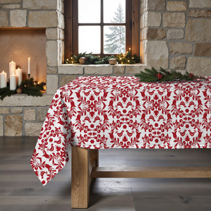 Merry Christmas stain-resistant tablecloth 8