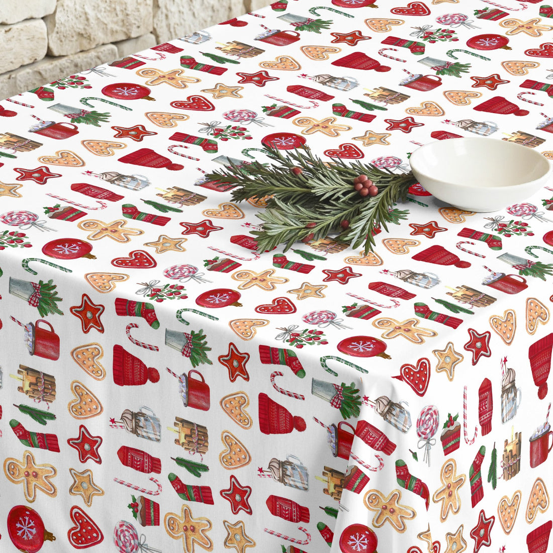 Mantel antimanchas Merry Christmas 9
