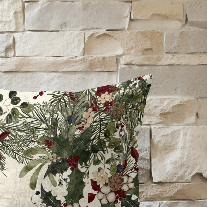 Funda de cojín 100% algodón Mistletoe A 50x50 cm