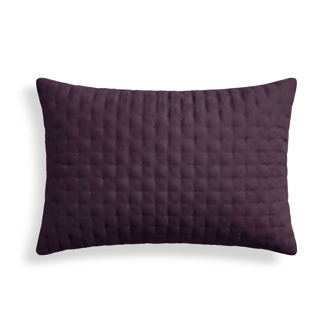 Funda de almohada lisa acolchada Morado 50x80 cm
