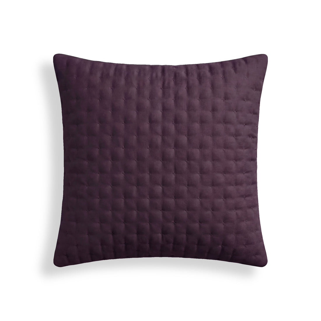 Funda de almohada lisa acolchada Morado 65x65 cm