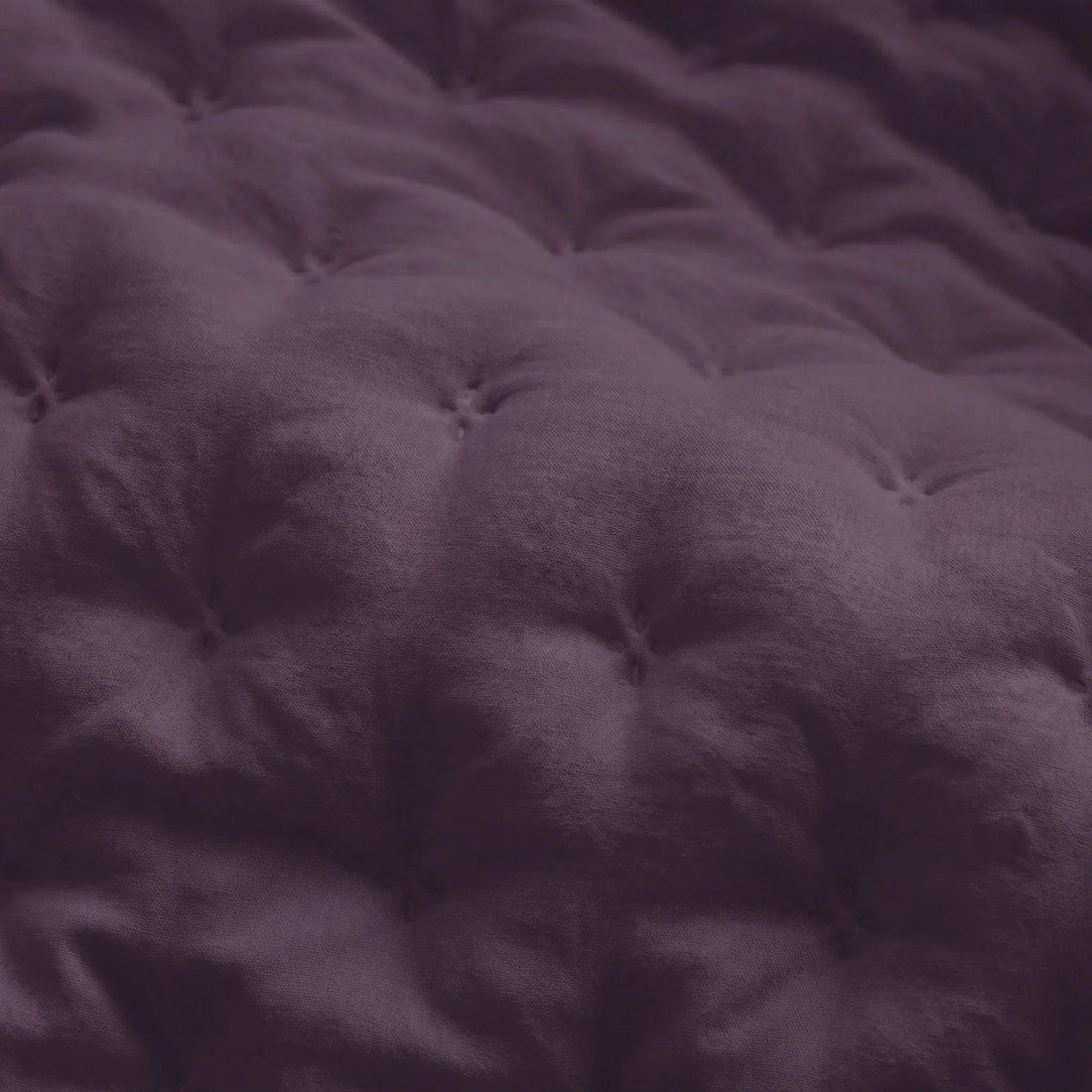 Colcha lisa acolchada Morado tacto suave