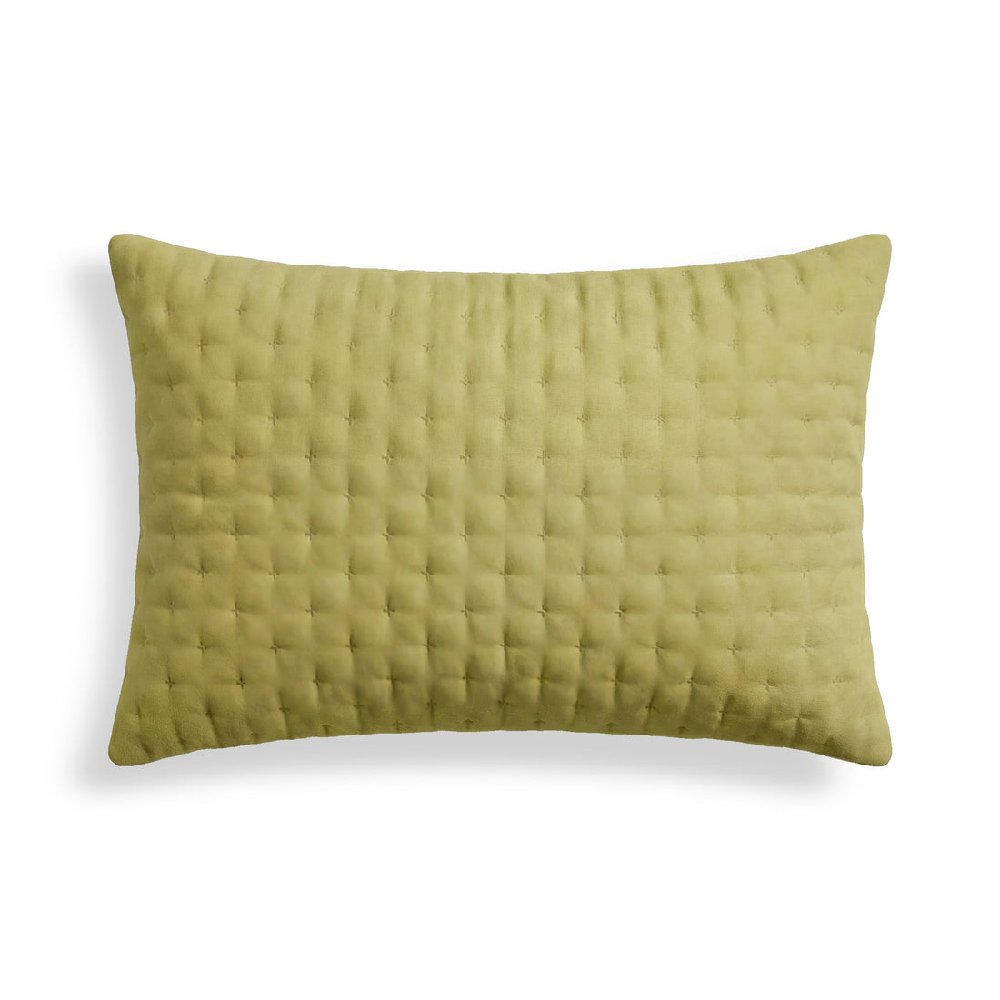 Funda de almohada lisa acolchada Mostaza Suave 50x80 cm