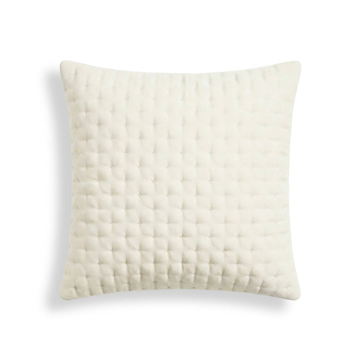 Funda de almohada lisa acolchada Natural 65x65 cm