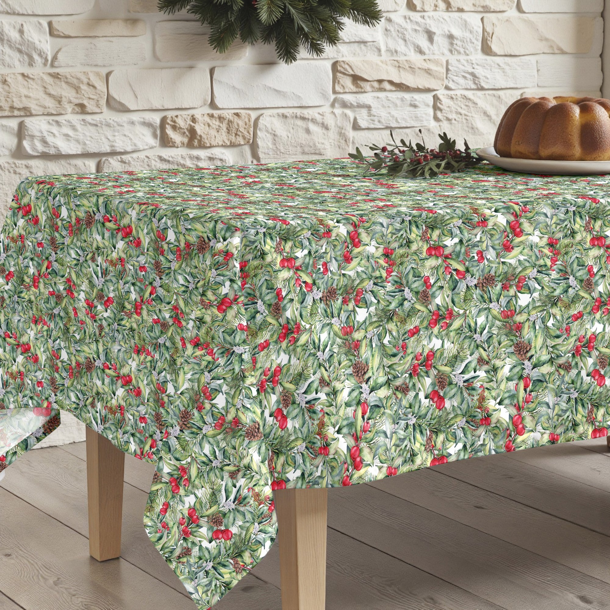 Christmas 13 stain-resistant tablecloth