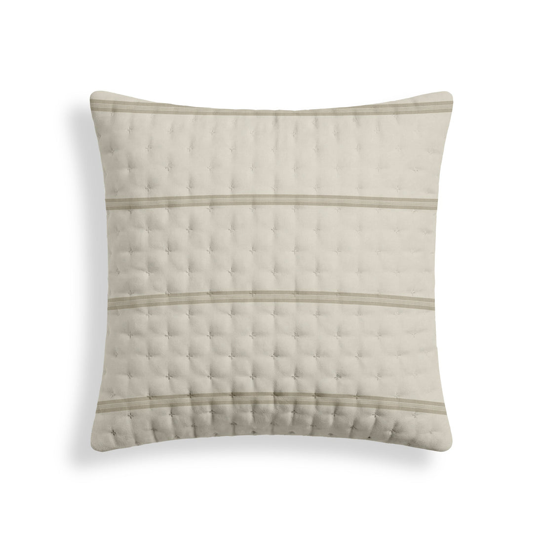 Funda de almohada acolchada estampada Nua Beige