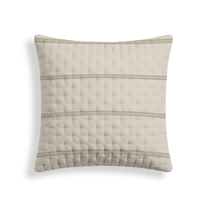 Funda de almohada acolchada estampada Nua Beige