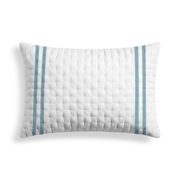 Funda de almohada acolchada estampada Oliva Azul Vera 50x80 cm