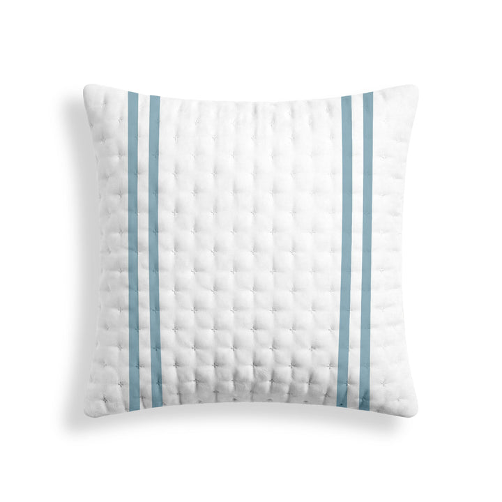 Funda de almohada acolchada estampada Oliva Azul Vera